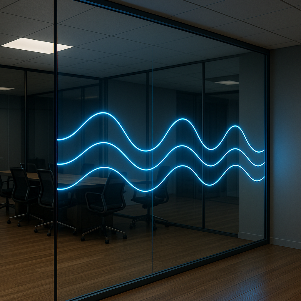 Brainwave Acoustic LED Partition