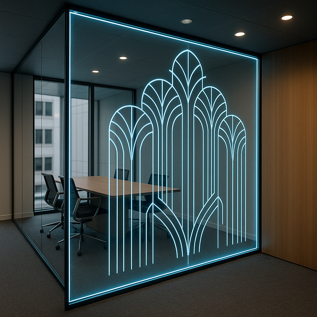 Art Deco Motif Office Partition